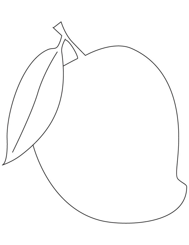 mango coloring page