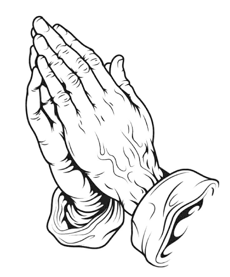 Praying Hands Coloring Pages