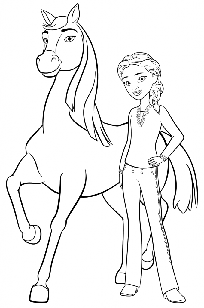 spirit riding free coloring pages - best coloring pages