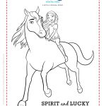 Spirit And Lucky Coloring Page