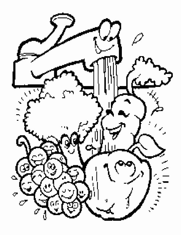 Clean Vegetables Coloring Pages