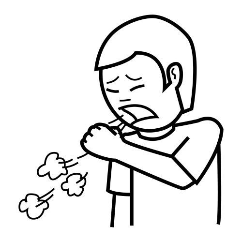 Cover Your Cough Coloring Page