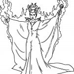 Fiery Maleficent Coloring Pages