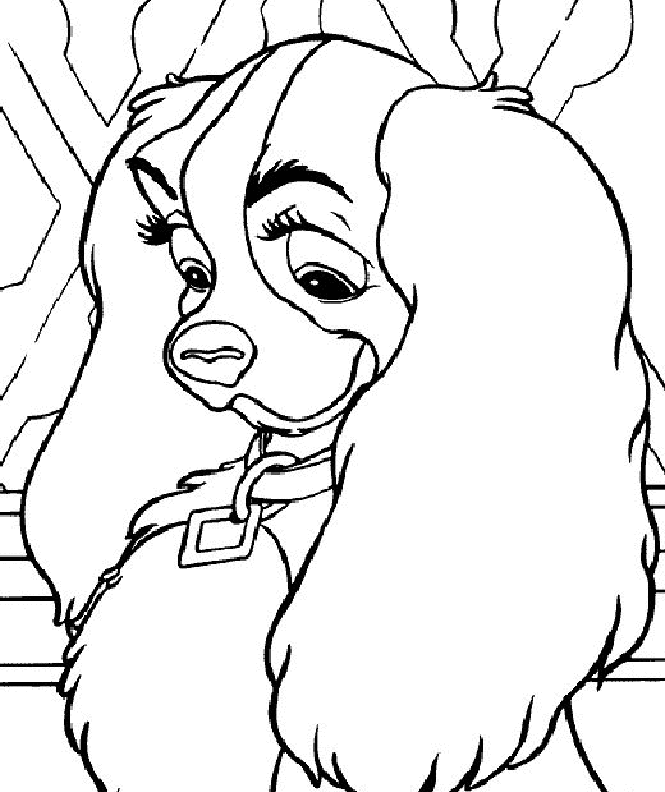 Lady Coloring Page