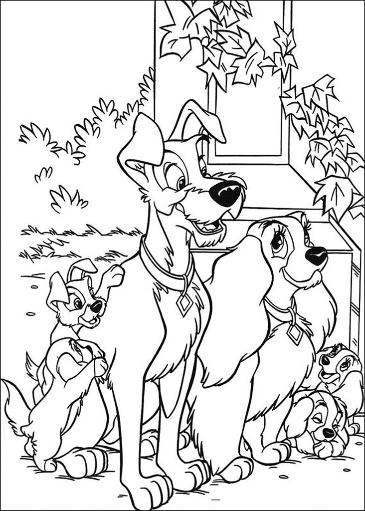 Lady And The Tram Characters Coloring Page
