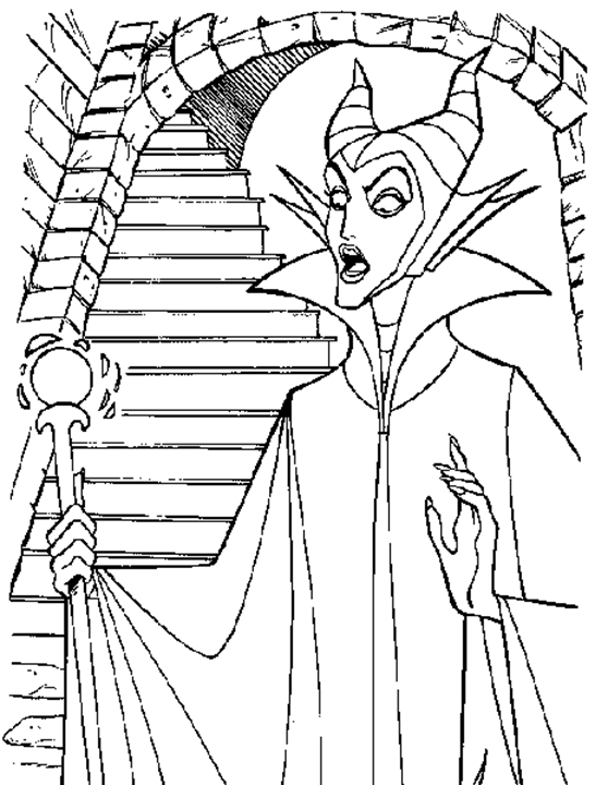 Maleficent Coloring Page