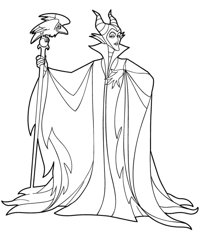 Maleficent Printable Coloring Pages