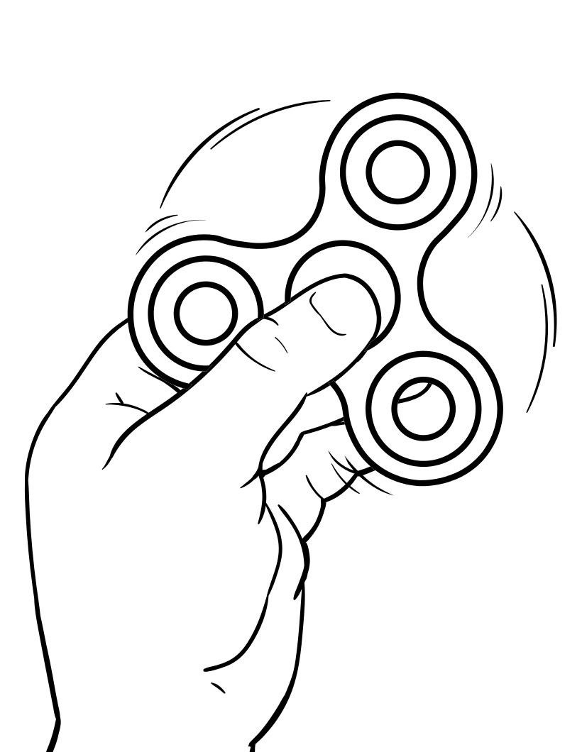Marvelous Picture of Fidget Spinner Coloring Page - albanysinsanity.com