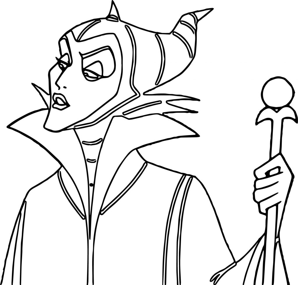 Print Maleficent Coloring Pages