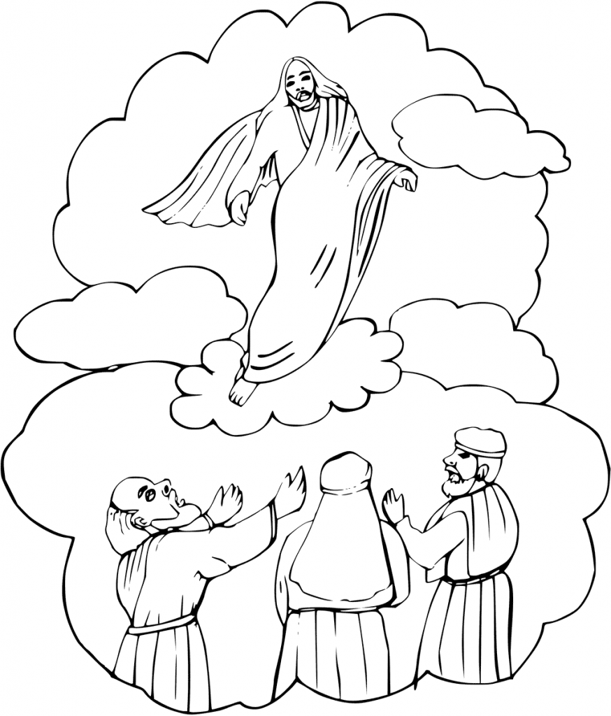 Resurrection Bible Coloring Page