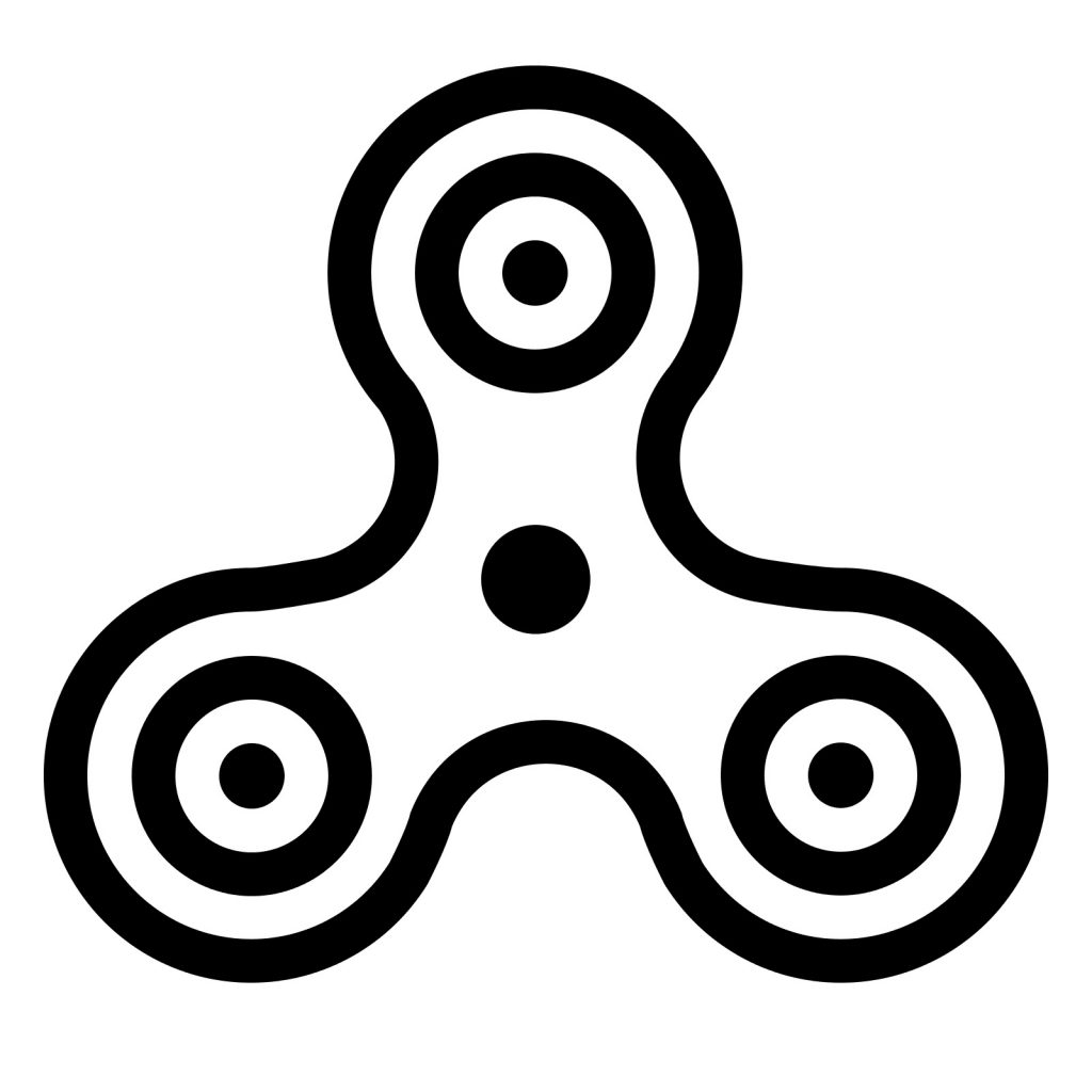 Simple Fidget Spinner Coloring Page