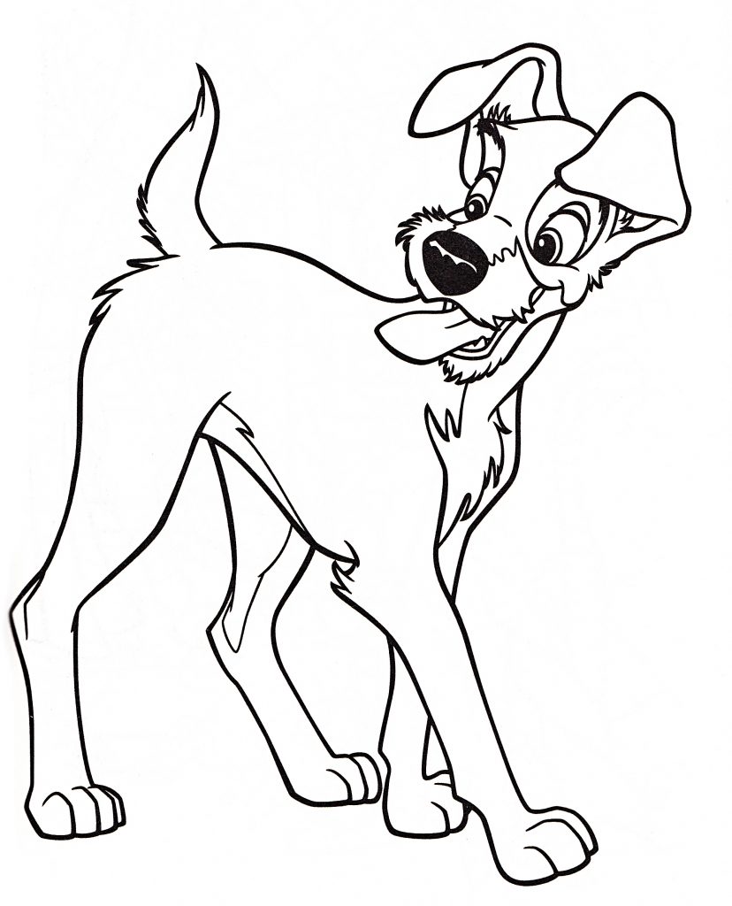 Tramp Printable Coloring Page