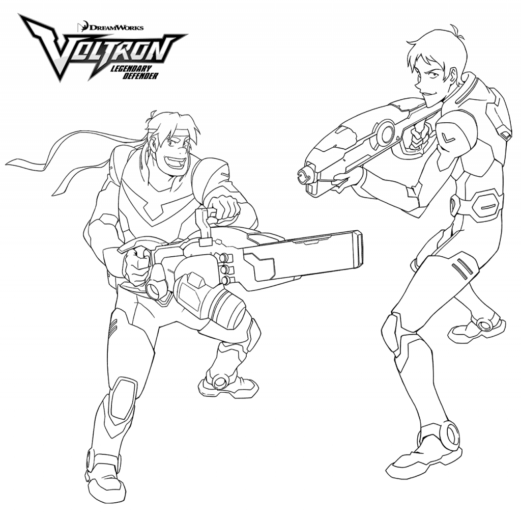 Voltron Characters Coloring Pages