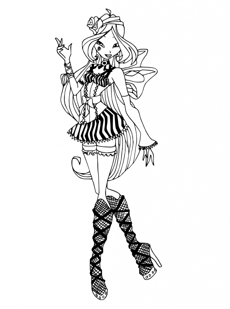 Winx Club Coloring Page