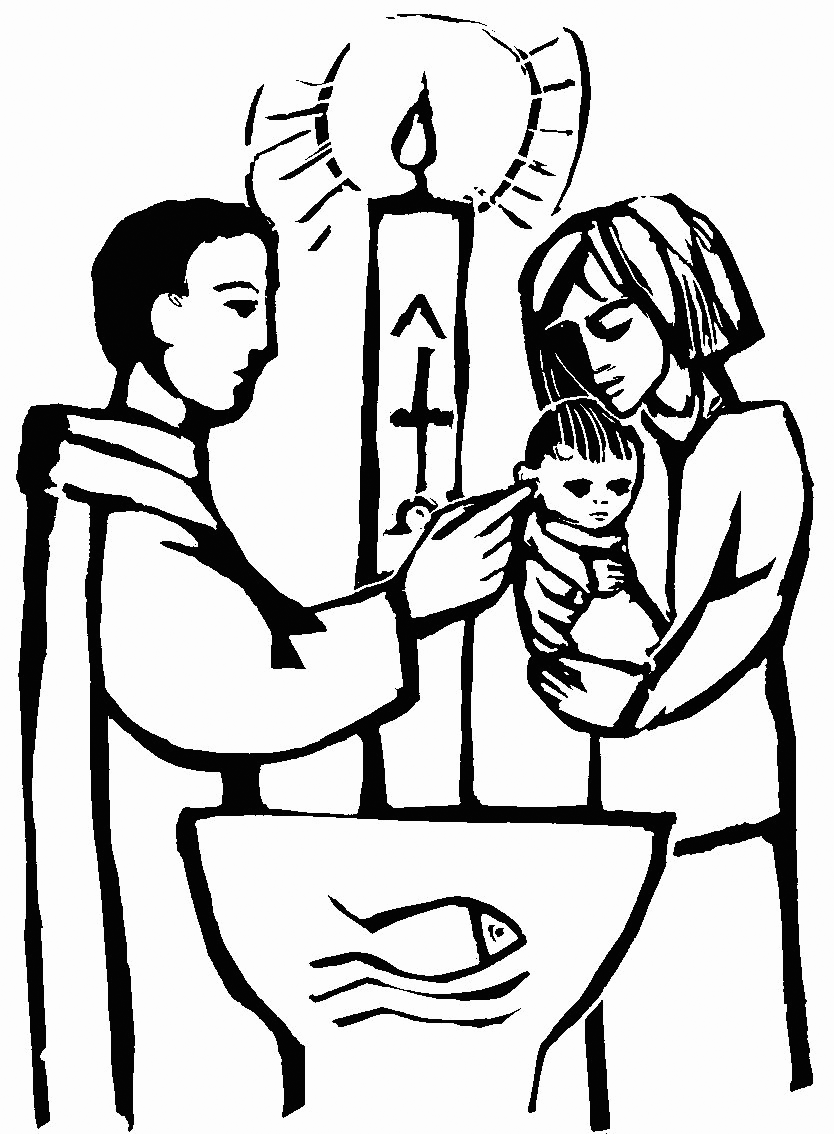 Baptism Coloring Pages