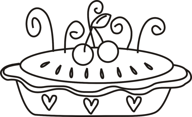Cherry Pie Coloring Page