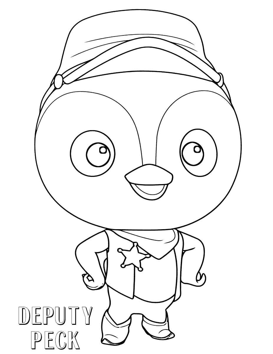 Deputy Peck Sheriff Callie Coloring Pages
