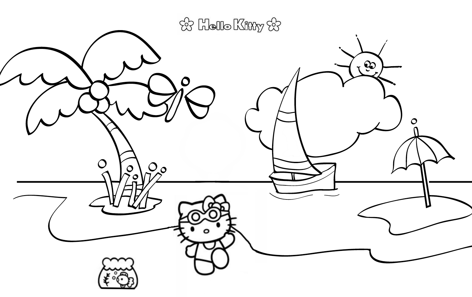 Hello Kitty Mermaid Coloring Pages - Best Coloring Pages For Kids