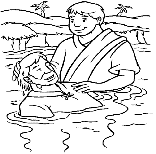 Baptism Coloring Pages - Best Coloring Pages For Kids