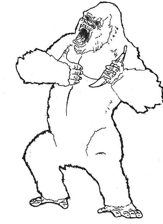king kong coloring pages best coloring pages for kids