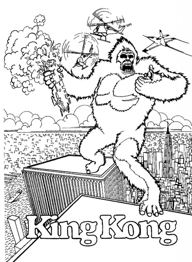 King Kong Coloring Pages - Best Coloring Pages For Kids