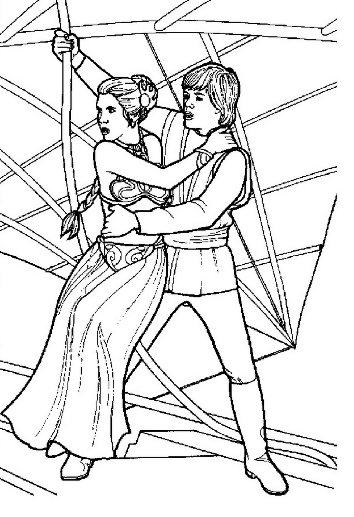 Star Wars Coloring Pages Leia