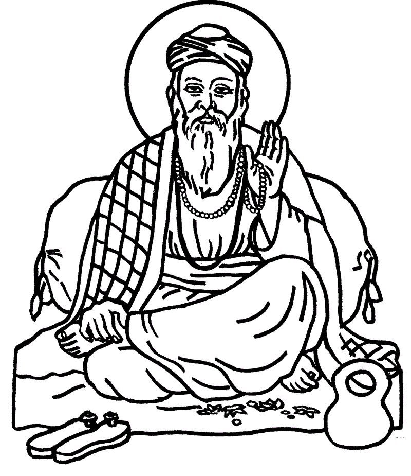 Older St Francis Coloring Page
