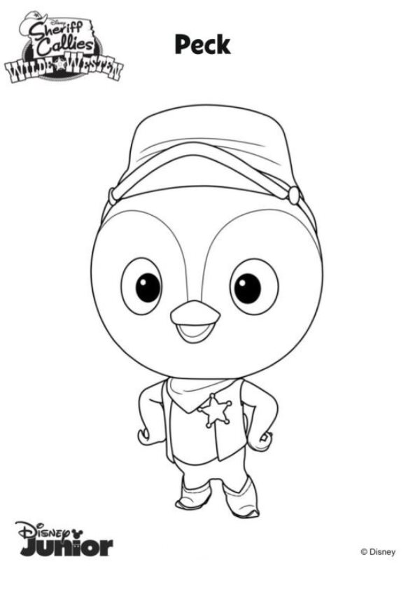 Peck Sheriff Callie Coloring Pages