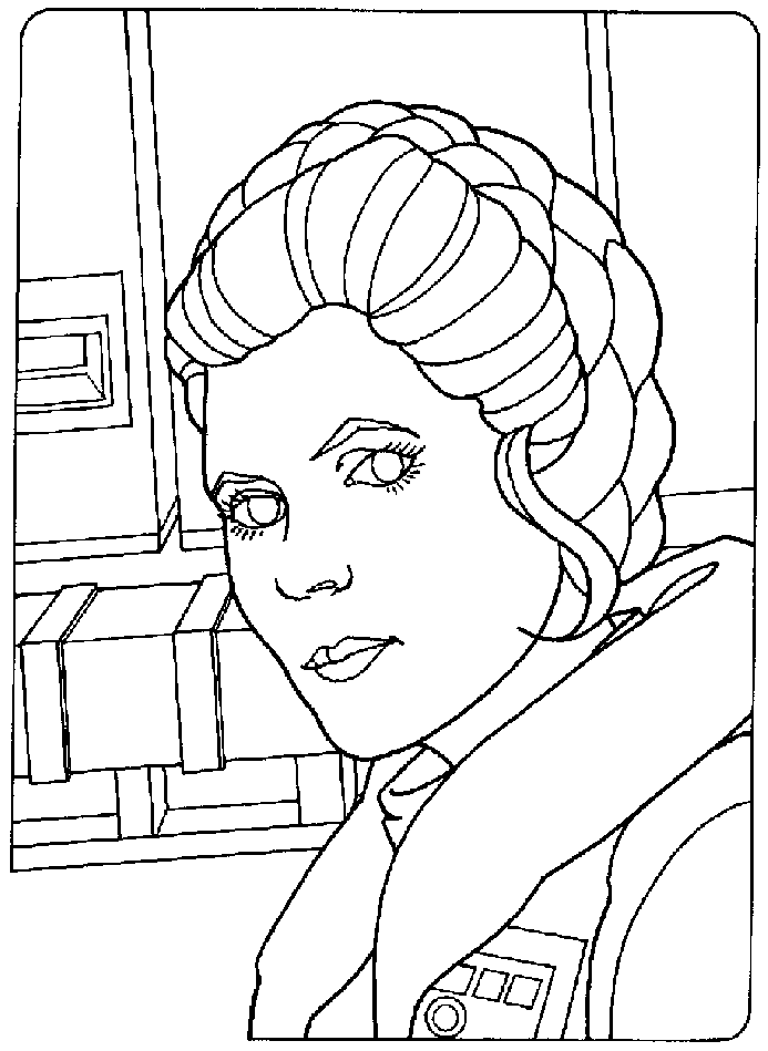 Princess Leia Coloring Pages.