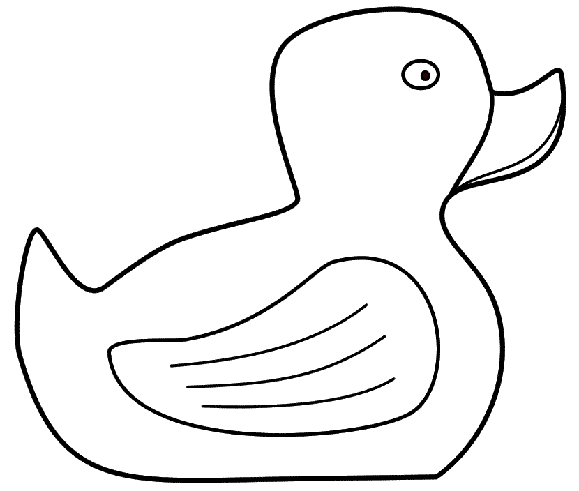 Rubber Duck Coloring Page