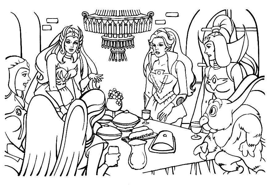 She Ra Princess Of Power Scene Coloring Pages
