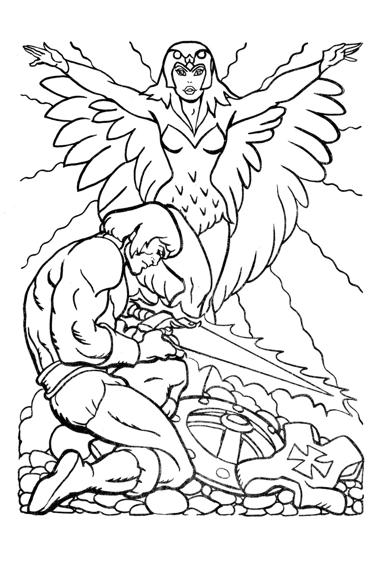 She Ra And He Man Coloring Pages