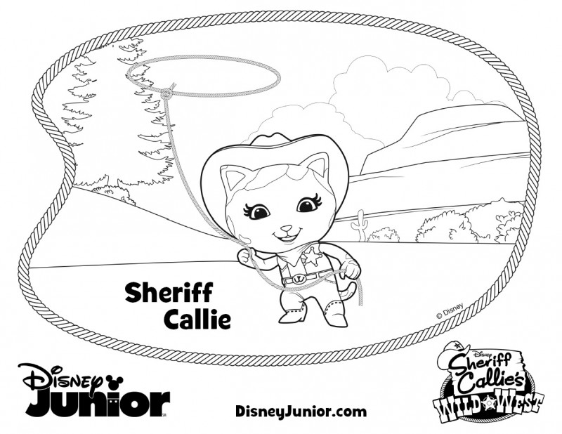 Sheriff Callie Coloring Page