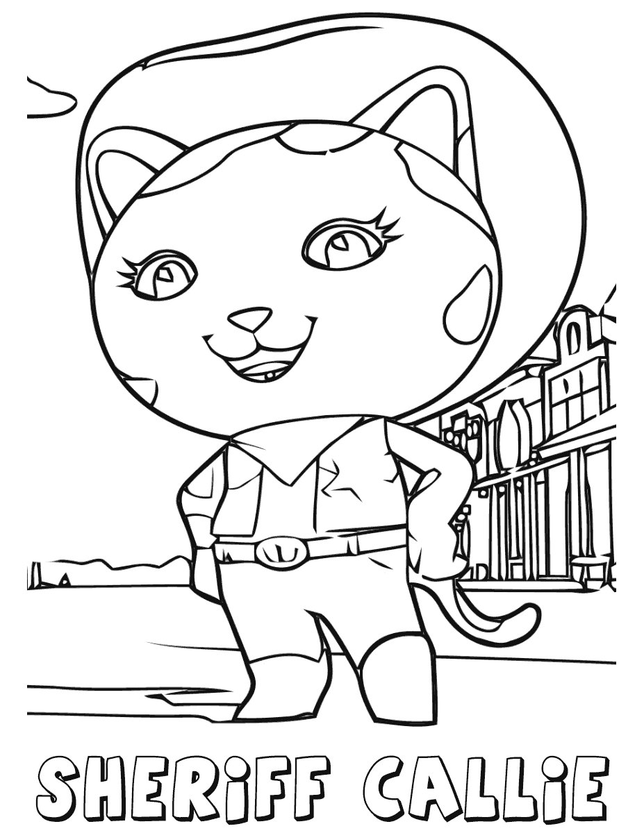 Sheriff Callie Coloring Pages