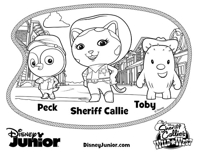 Sheriff Callie Coloring Pages