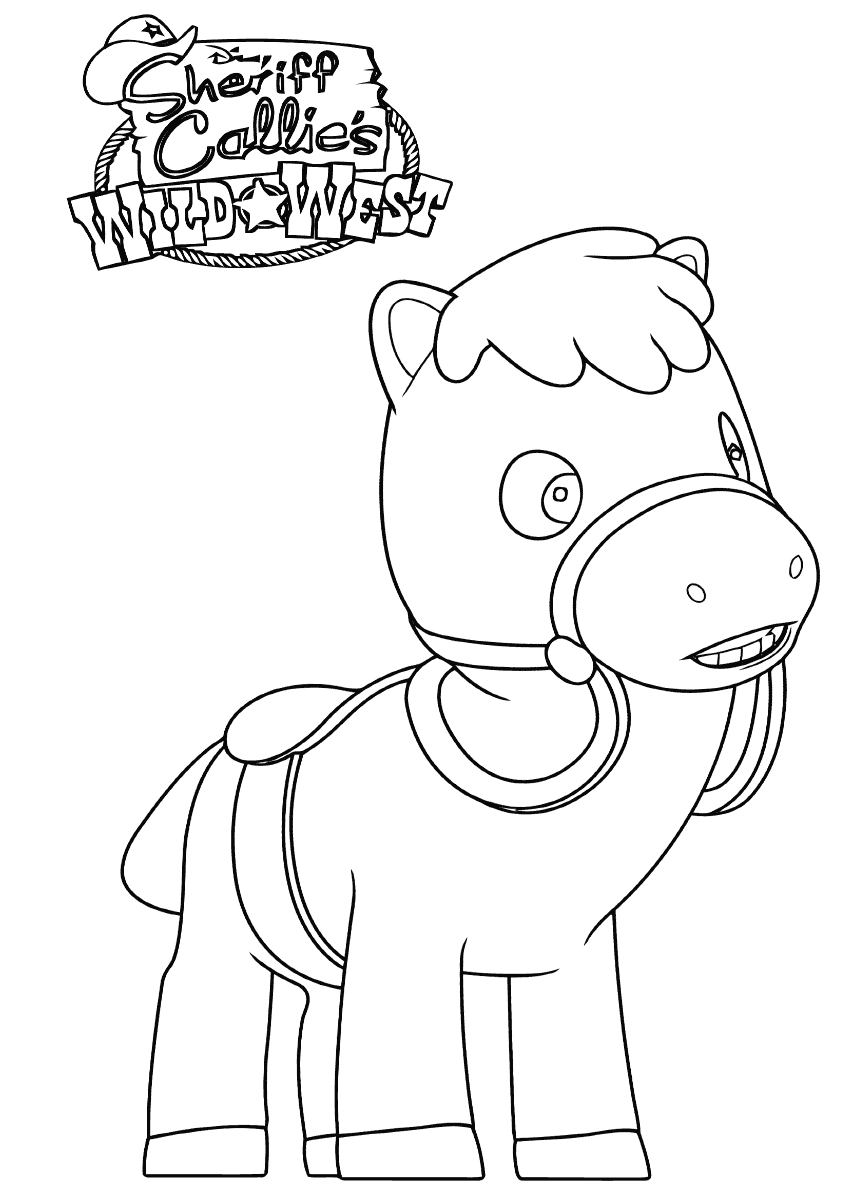 Sparky Sheriff Callie Coloring Pages