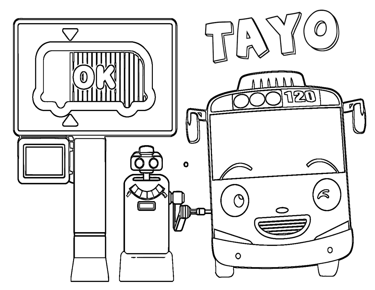 Tayo Coloring Pages - Best Coloring Pages For Kids