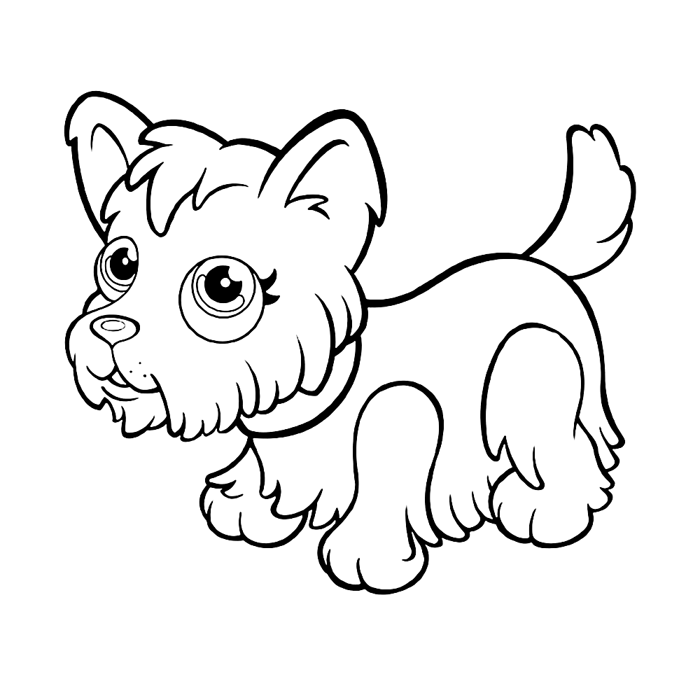 Yorkie Coloring Pages   Best Coloring Pages For Kids