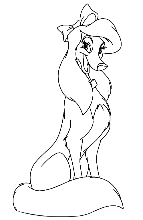 Lady Hound Coloring Pages