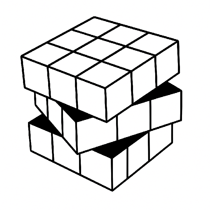 Rubiks Cube Coloring Pages