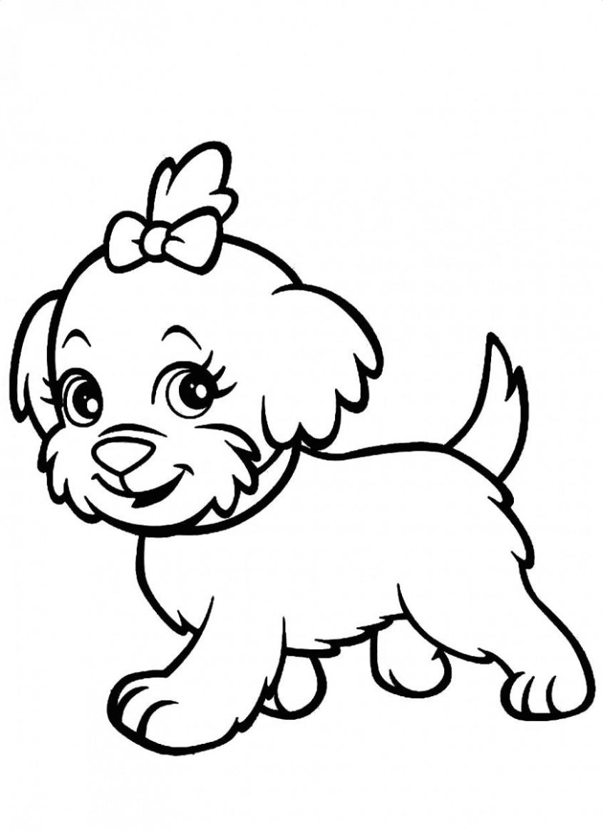 Yorkie Coloring Pages