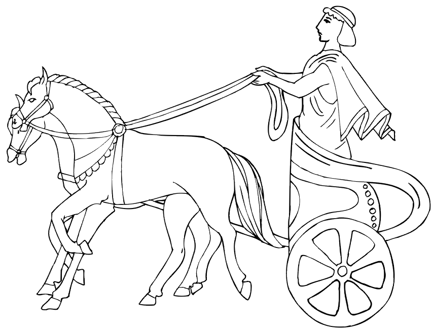 Helios Greek Mythology Coloring Pages