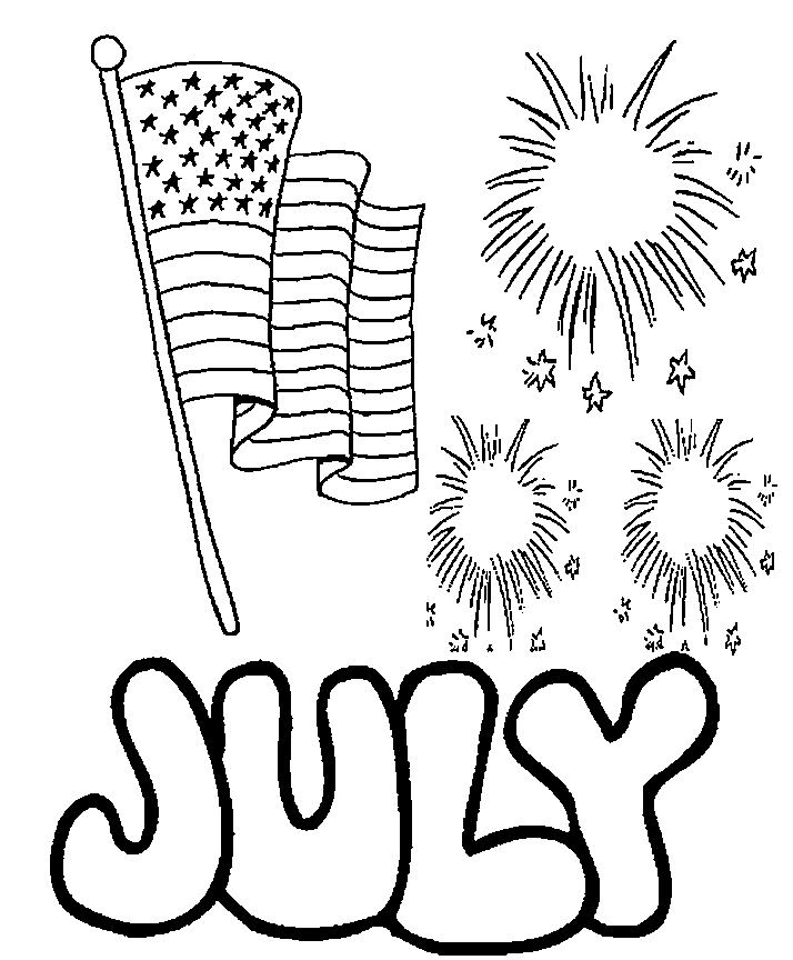 July Coloring Page