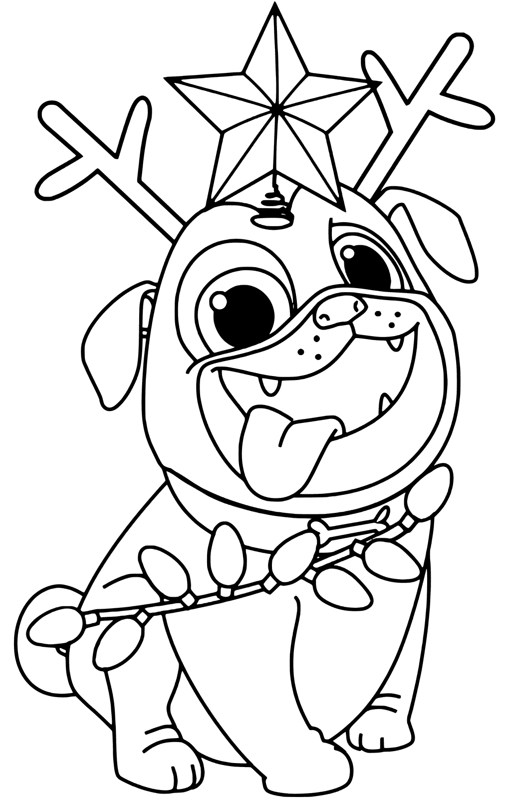 Puppy Dog Pals Christmas Coloring Pages
