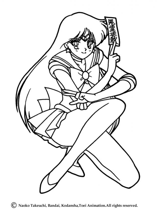 Sailor Mars Printable Coloring Pages