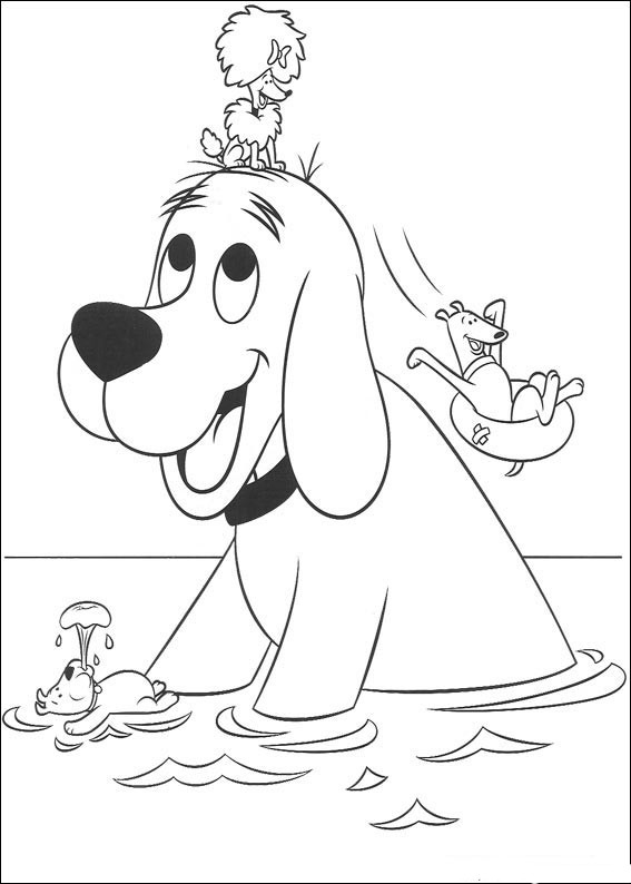 Clifford Puppy Days Coloring Pages