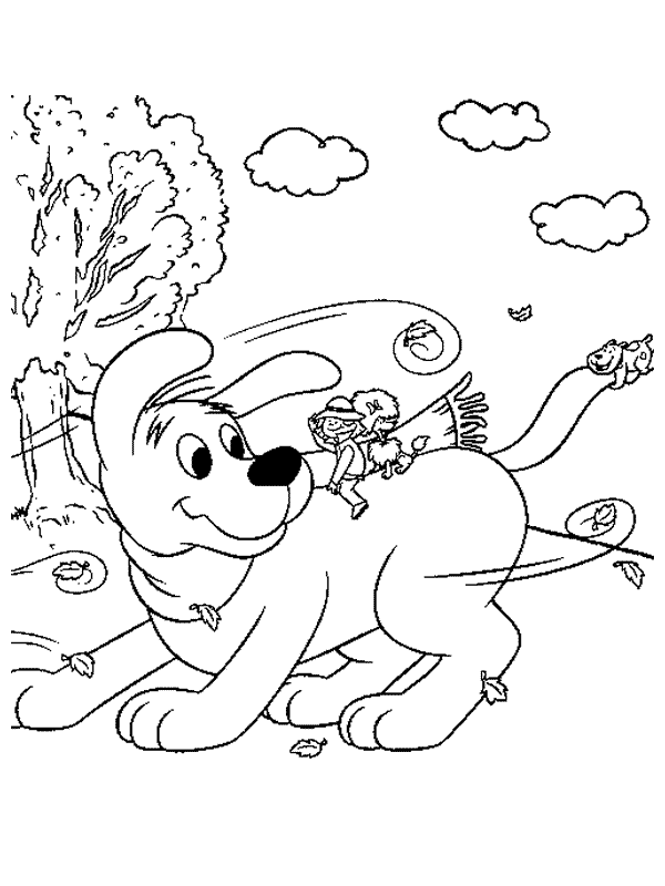 Clifford Puppy Days Coloring Pages