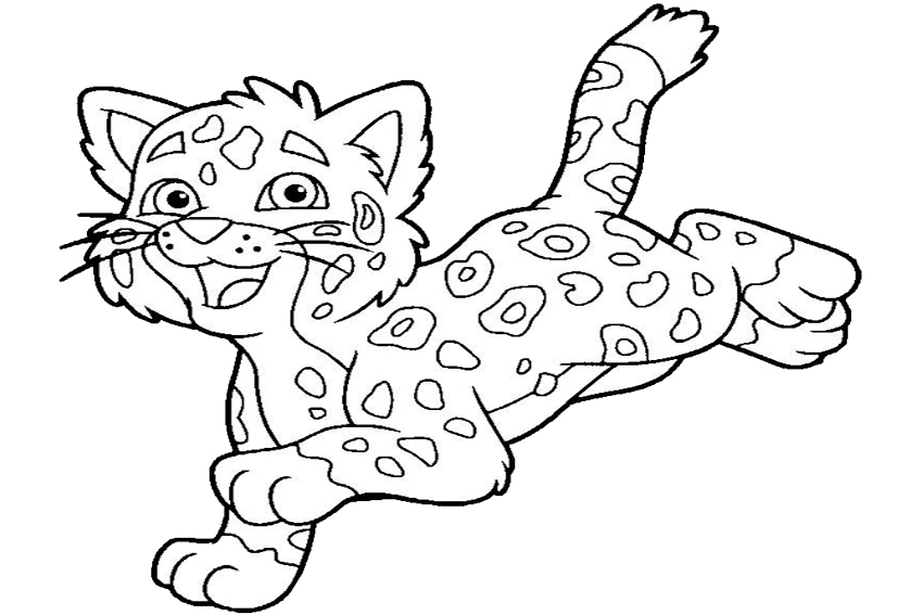 Jaguar Coloring Sheet