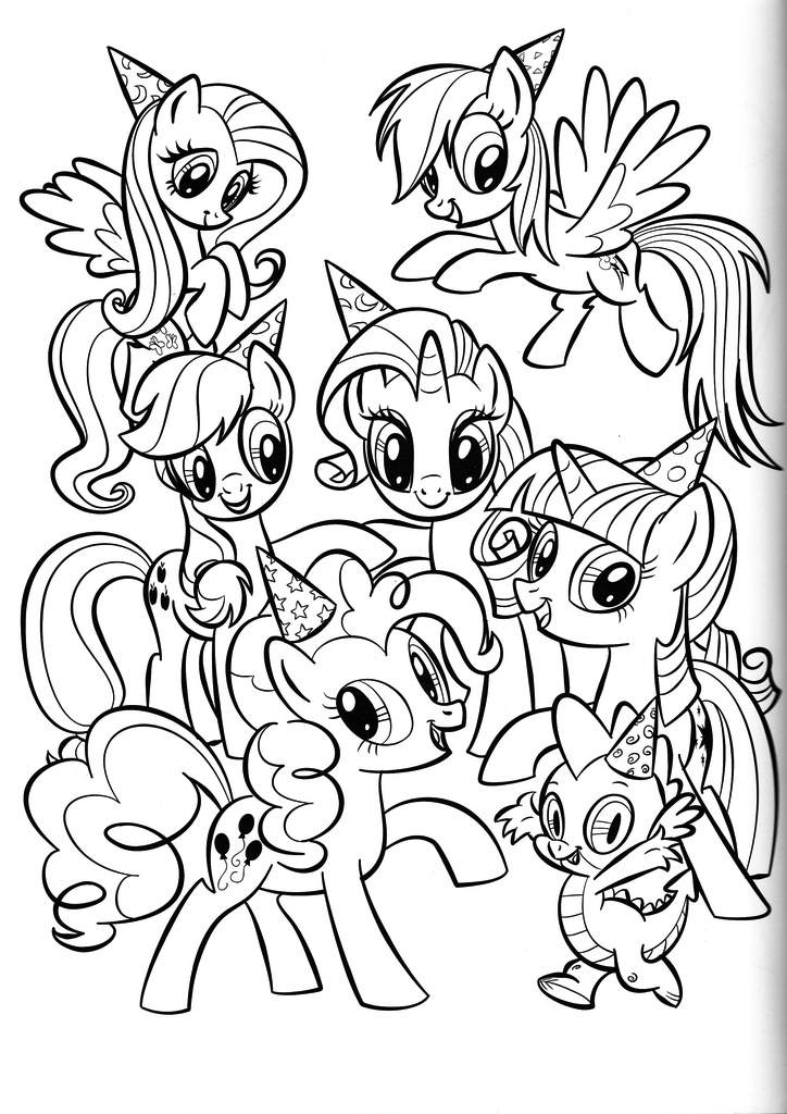 Create and Play My Little Pony Friends Coloring Page