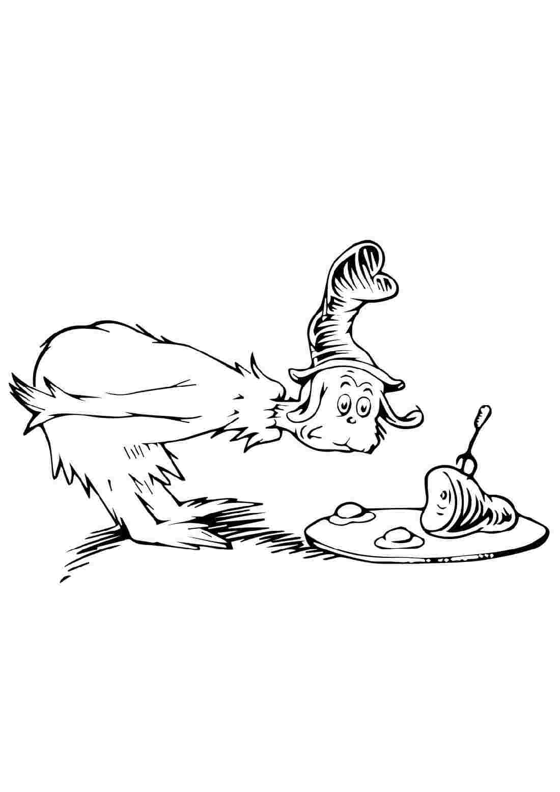 Green Eggs And Ham Coloring Page Best Coloring Pages For Kids